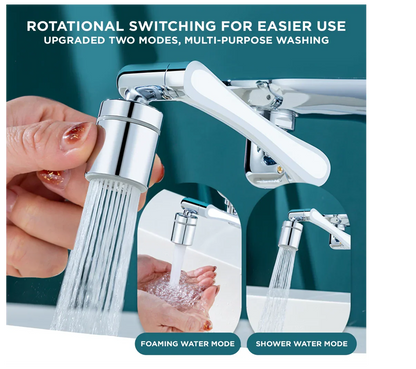 Universal Rotatable Faucet Extender - 1080° Directional
