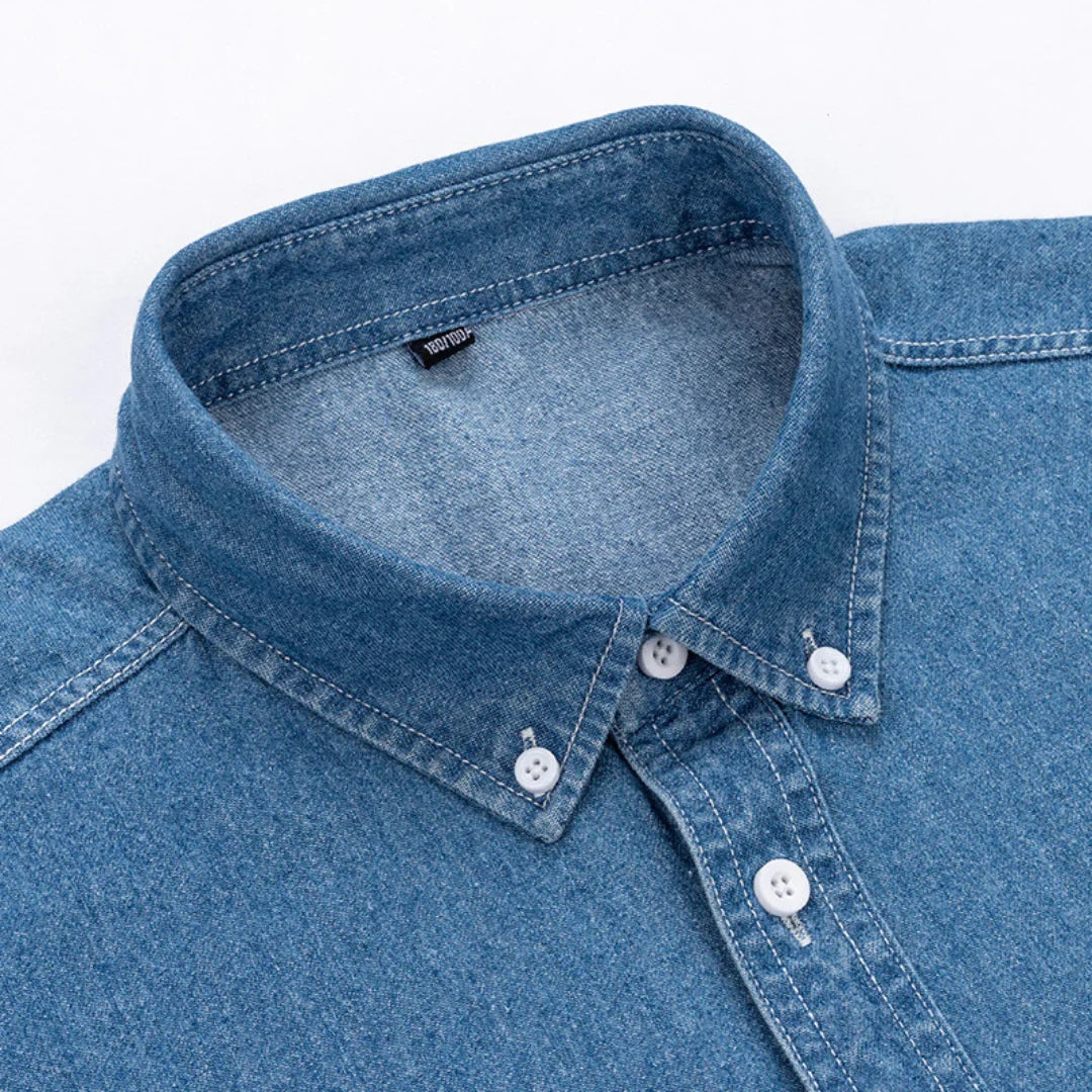 ELYSIAN DENIM BUTTON-UP