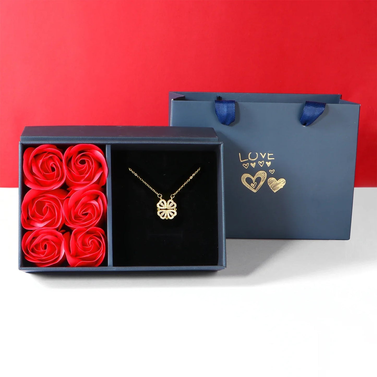 Four Leaf Clover Eternal Love Necklace