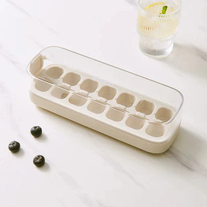 Press-Type Silicone Ice Cube Trays for Home Ice Storage