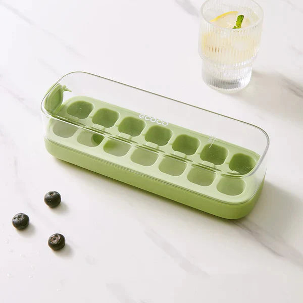 Press-Type Silicone Ice Cube Trays for Home Ice Storage