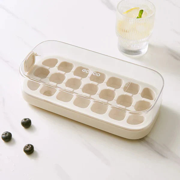 Press-Type Silicone Ice Cube Trays for Home Ice Storage