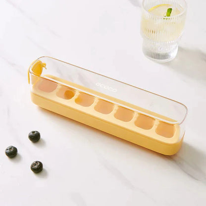 Press-Type Silicone Ice Cube Trays for Home Ice Storage