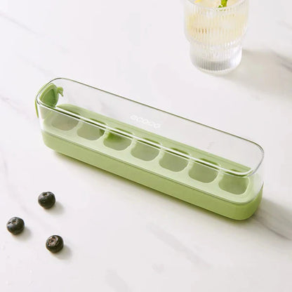 Press-Type Silicone Ice Cube Trays for Home Ice Storage