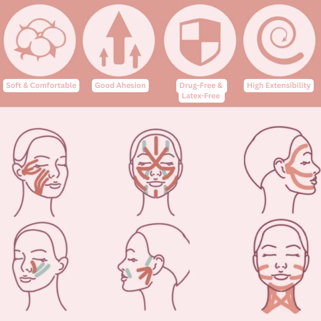 DermaLift™ - Facial Lift Japanese Tapes - Botox Alternative