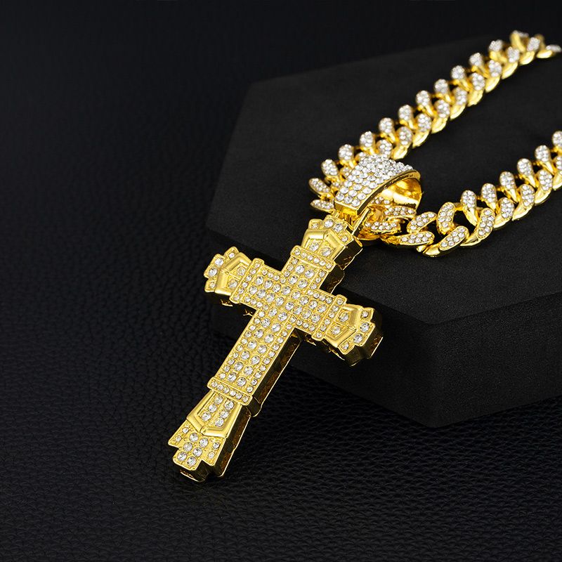 ShimmerLink™ - Full Rhinestone Hip-hop Bold Cross