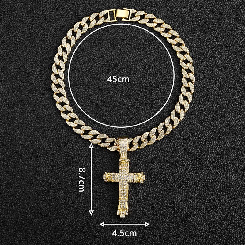 ShimmerLink™ - Full Rhinestone Hip-hop Bold Cross