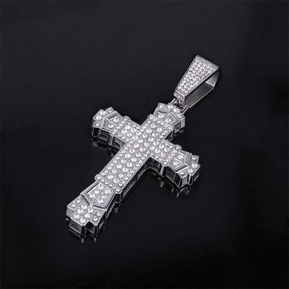 ShimmerLink™ - Full Rhinestone Hip-hop Bold Cross